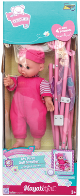 Hayati Baby Amoura My First Doll Stroller B/O 14Inches